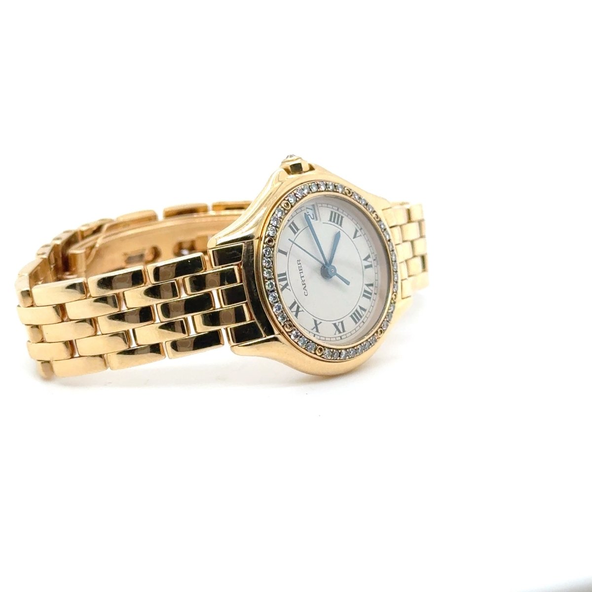 Cartier - Montre Cougar - Or Jaune et Diamants - Castafiore