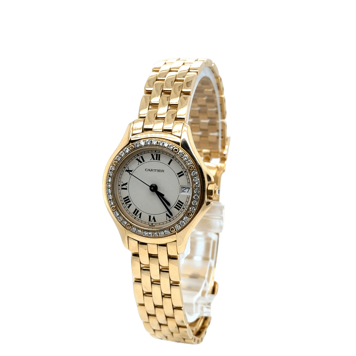 Cartier - Montre « Cougar » - Or Jaune et Diamants - Castafiore