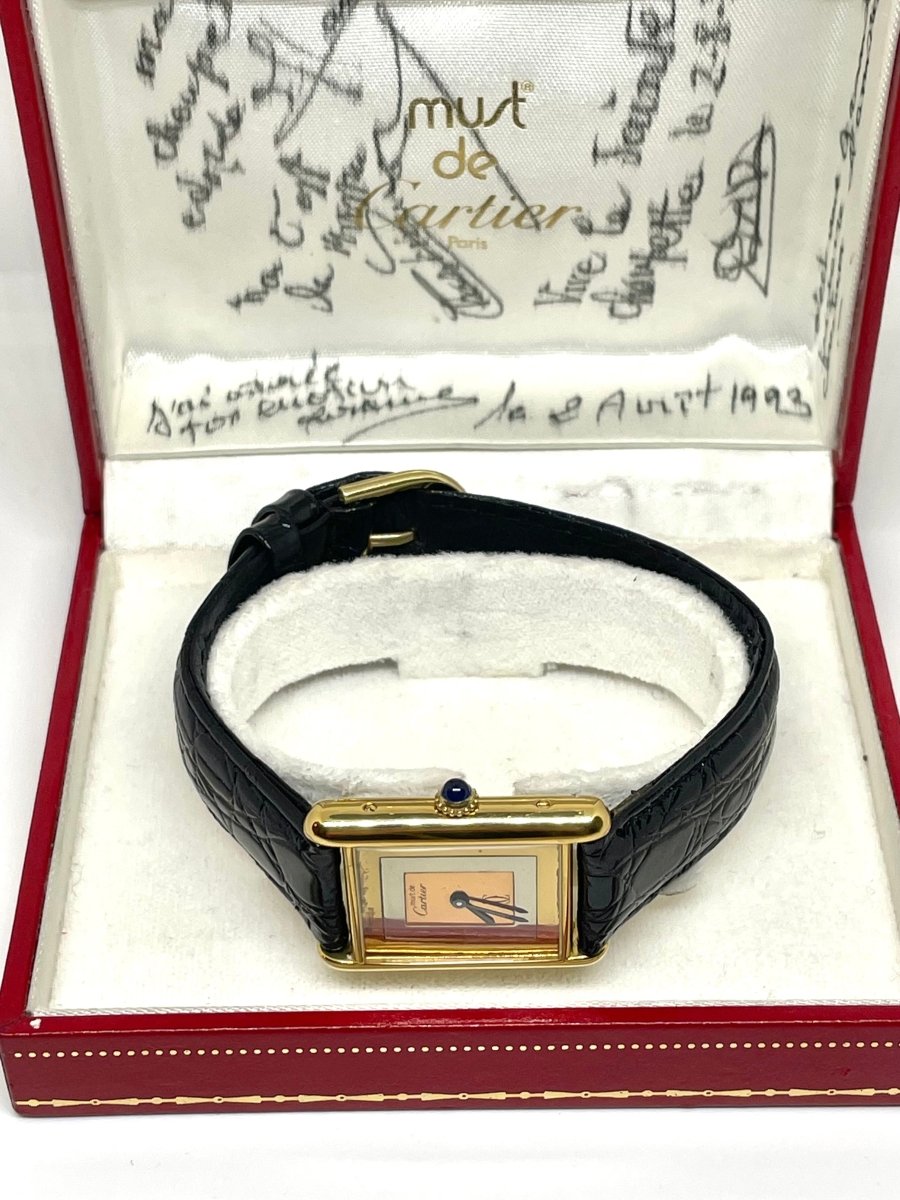 Cartier must tank vermeil GM - Castafiore