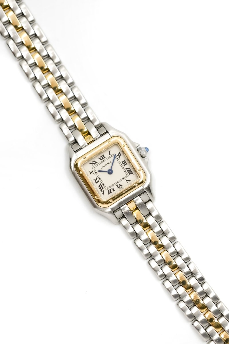 Cartier Panthère Or & Acier - Petit Modèle 1 Rang - v. 1980 - Castafiore