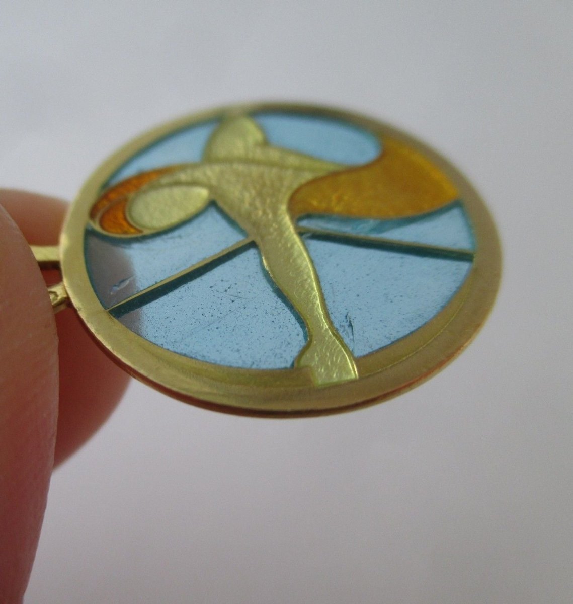 CARTIER - Pendentif Sagittaire Email plique à jour Or - Castafiore