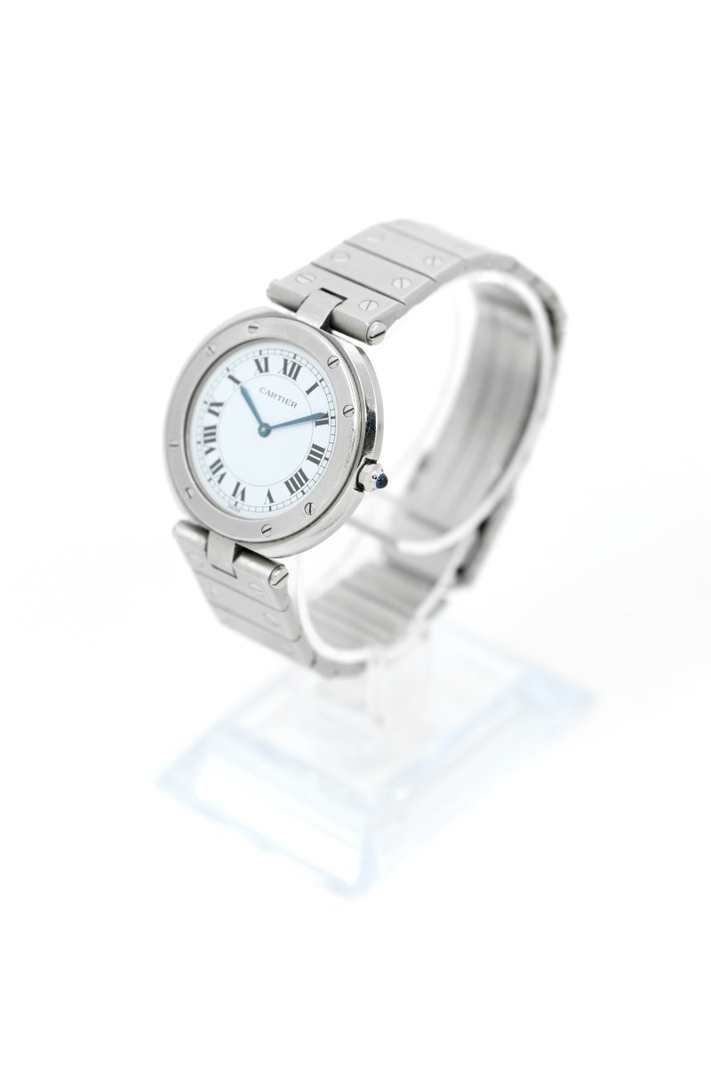 Cartier Santos "Vendôme" Acier - Grand Modèle - v. 1980 - Castafiore