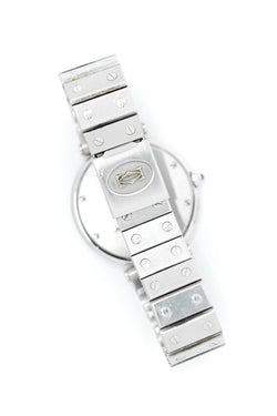 Cartier Santos "Vendôme" Acier - Grand Modèle - v. 1980 - Castafiore