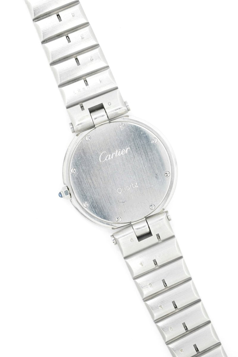Cartier Santos "Vendôme" Ghost Acier ref. 8192 - Grand Modèle - 1982 (full set) - Castafiore