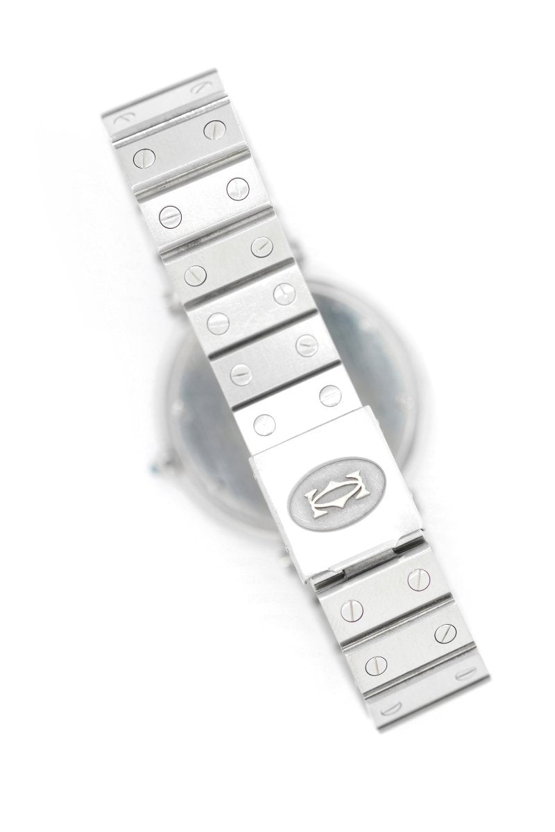 Cartier Santos "Vendôme" Ghost Acier ref. 8192 - Grand Modèle - 1982 (full set) - Castafiore