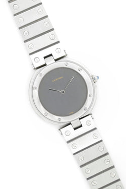 Cartier Santos "Vendôme" Ghost Acier ref. 8192 - Grand Modèle - 1982 (full set) - Castafiore