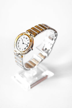 Cartier Santos "Vendôme" Or & Acier - Grand Modèle - v. 1980 - Castafiore
