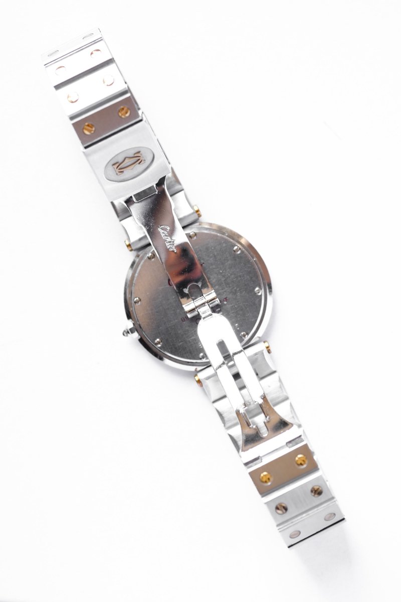 Cartier Santos "Vendôme" Or & Acier - Grand Modèle - v. 1980 - Castafiore