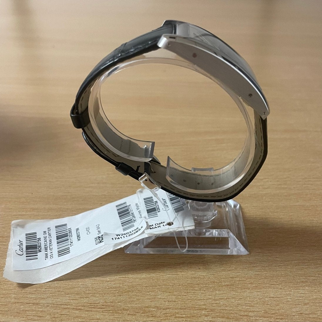 Cartier Tank américaine GM or blanc neuve