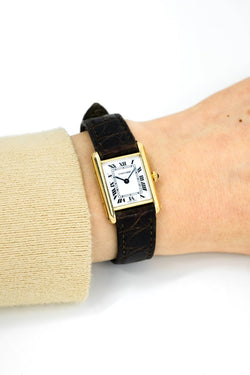Cartier Tank Louis Médium - v. 1990 (papiers SAV) - Castafiore