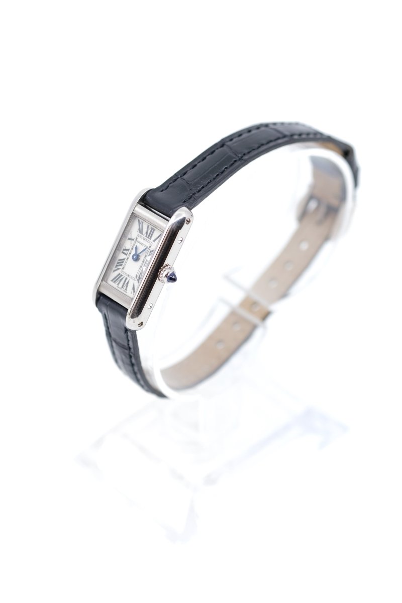 Cartier Tank Mini Allongée - Or blanc - v. 1995 - Castafiore