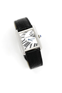 Cartier Tank Solo ref. 3170 "Piano" - Acier - v. 2010 (full set) - Castafiore