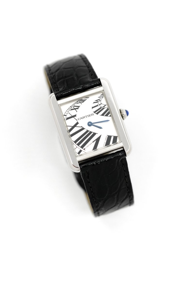 Cartier Tank Solo ref. 3170 "Piano" - Acier - v. 2010 (full set) - Castafiore