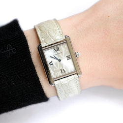 Cartier Tank Solo "siglée" Acier - 2008 (full set) - Castafiore