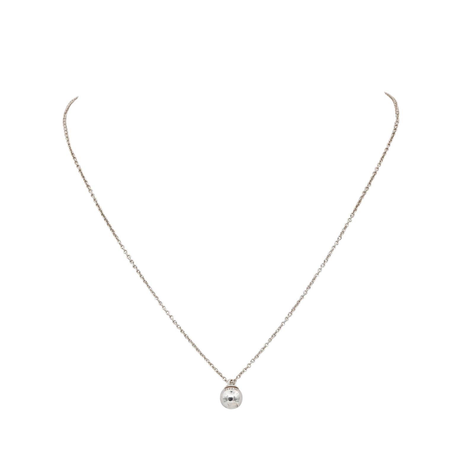 Tiffany & Co Necklace Ball HardWear Silver Pendant