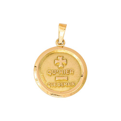 Augis "Medal of Love" Pendant in Yellow gold
