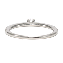 White Gold Solitaire Ring with Diamonds