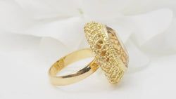 Yellow Gold and Citrine Cocktail Ring