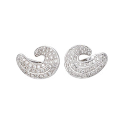 Boucles d'oreilles Or blanc Diamant