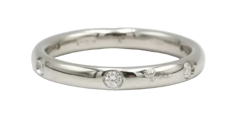 Bagues Alliance POMELLATO "Luccioles" en or blanc et diamants