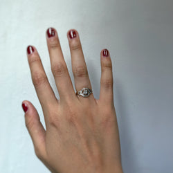 Yellow gold, Platinum, and Diamond ring