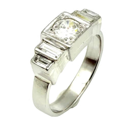 Platinum and Diamond Ring