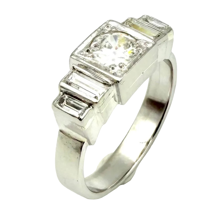 Platinum and Diamond Ring