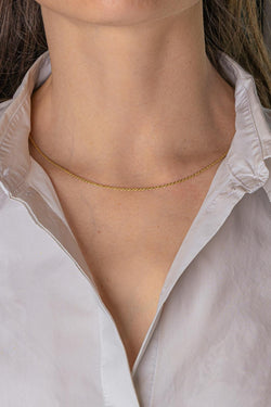 Yellow Gold Rope-Link Necklace