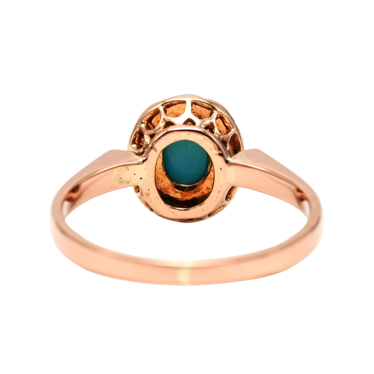 "Entourage" Ring in Yellow Gold, Pearls, and Turquoise