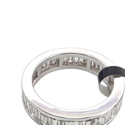 White Gold and Diamond Wedding Band