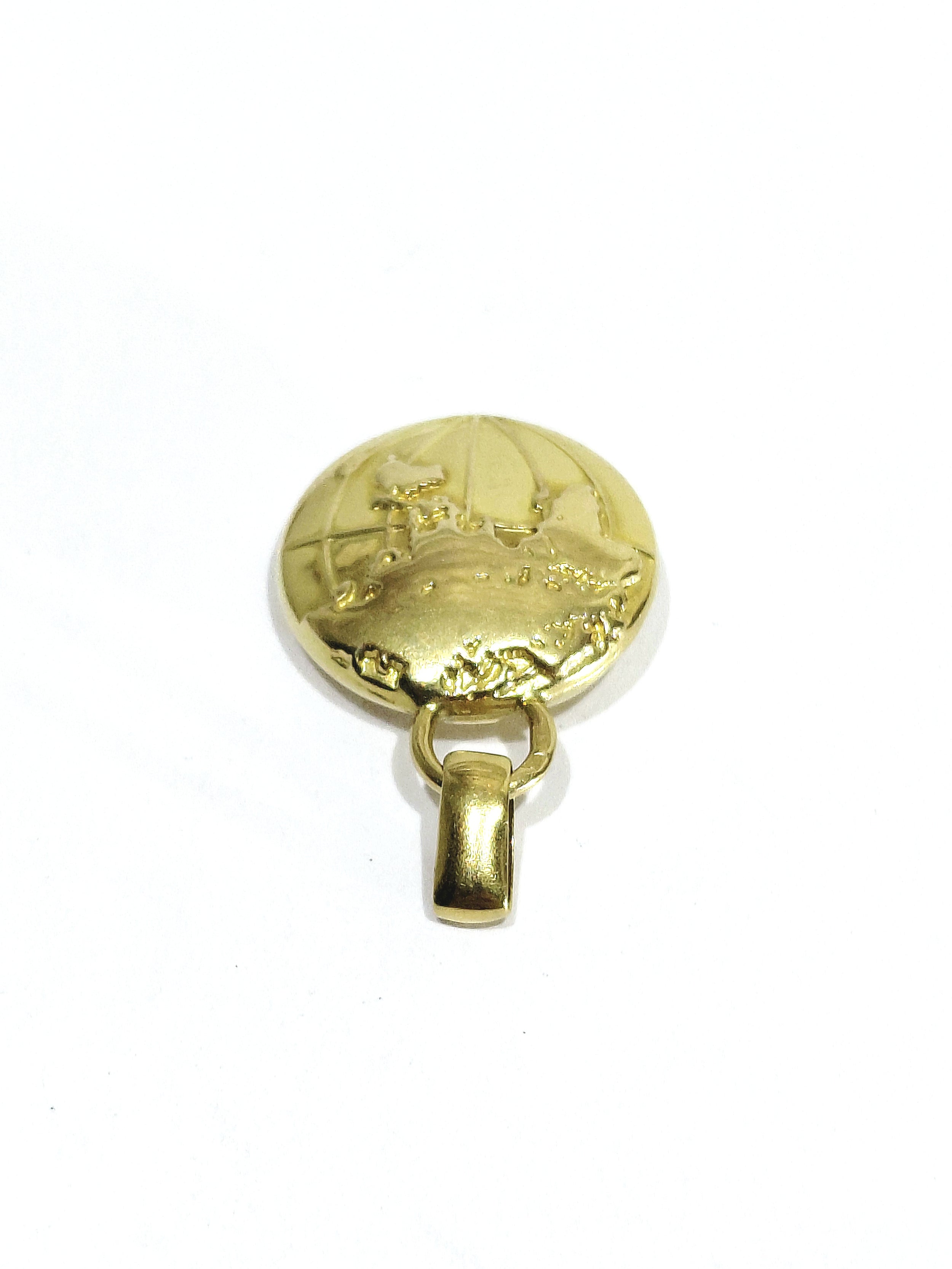 Yellow Gold Globe Pendant