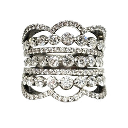 White Gold and Diamond Ring