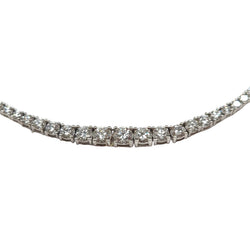 "Rivière" Necklace in White Gold and Diamonds