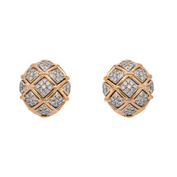 Boucles d'oreilles Or rose  Diamant