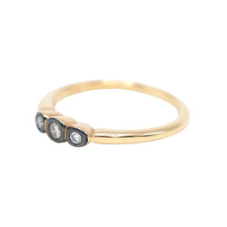 Bague Trilogie en or jaune et diamants