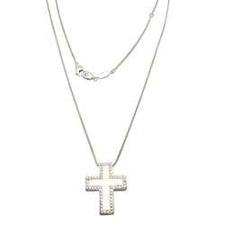 SALVINI Necklace with Pendant in White Gold and Diamonds