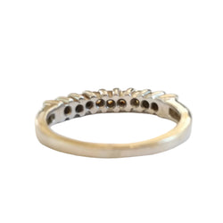 White Gold and Diamond Wedding Band