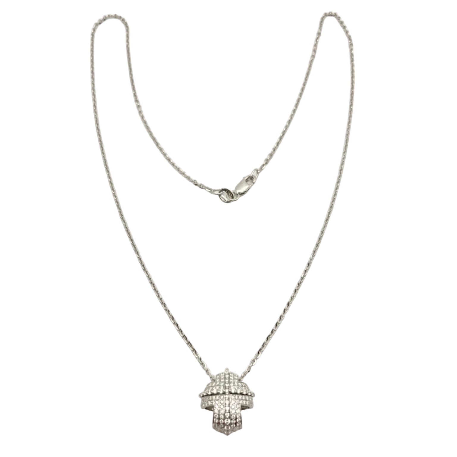 Collier Pendentif RECARLO en or blanc et diamants