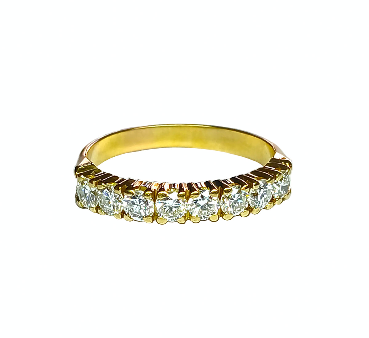 Bague Alliance en or jaune et diamants