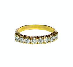Bague Alliance en or jaune et diamants