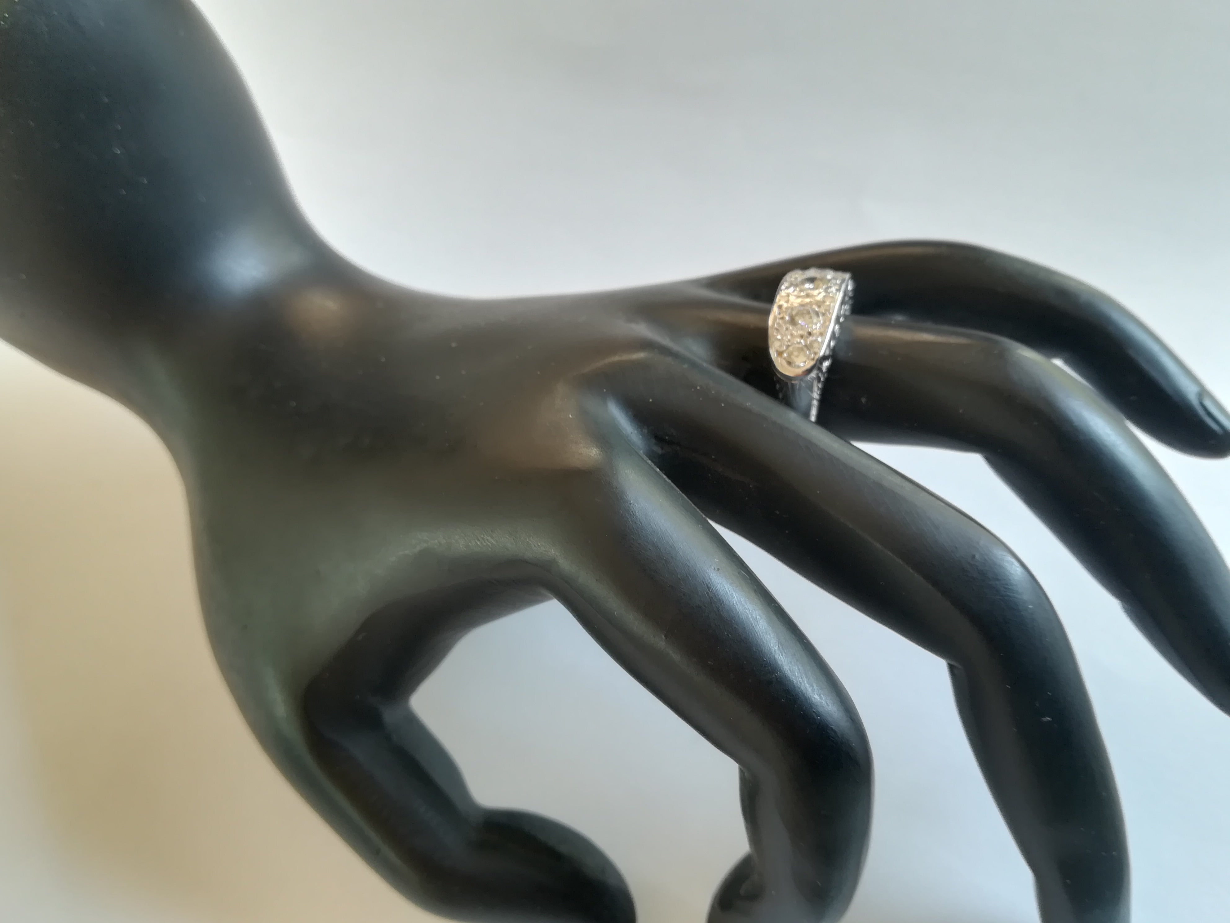 Ring Old Garter in white gold and diamonds