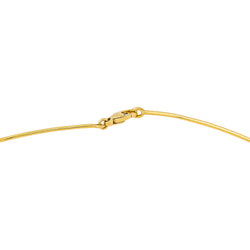 Semi-Rigid Yellow gold Ruby Necklace