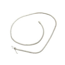 "Rivière" Necklace in White Gold and Diamonds