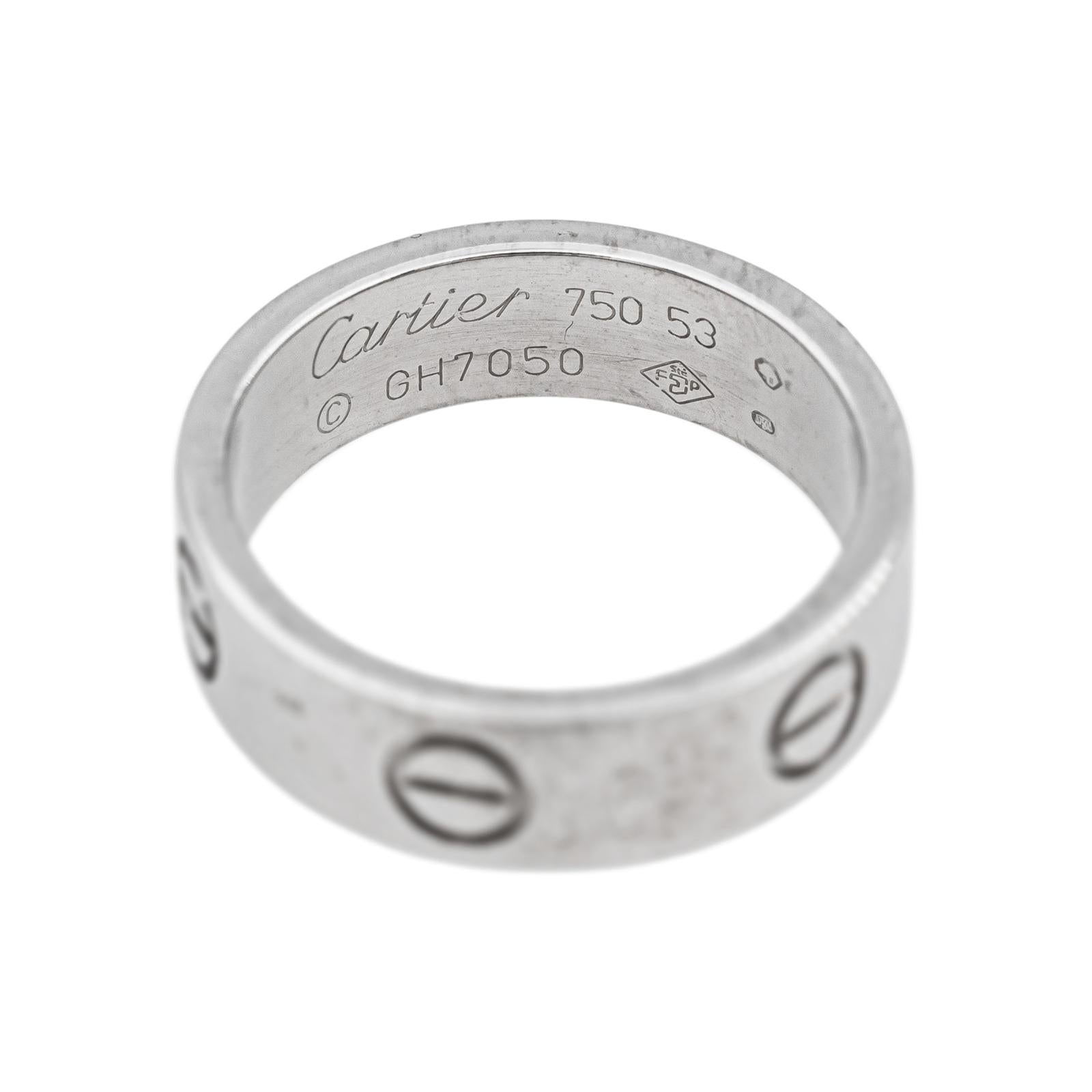 Cartier Love Ring White gold