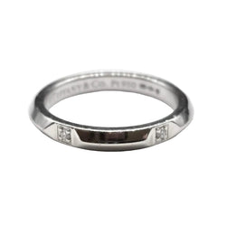 TIFFANY & CO. "Tiffany True" Wedding Band in Platinum and Diamonds