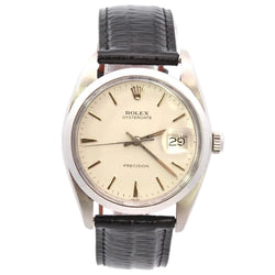 ROLEX "OysterDate Precision" Watch with Leather Strap