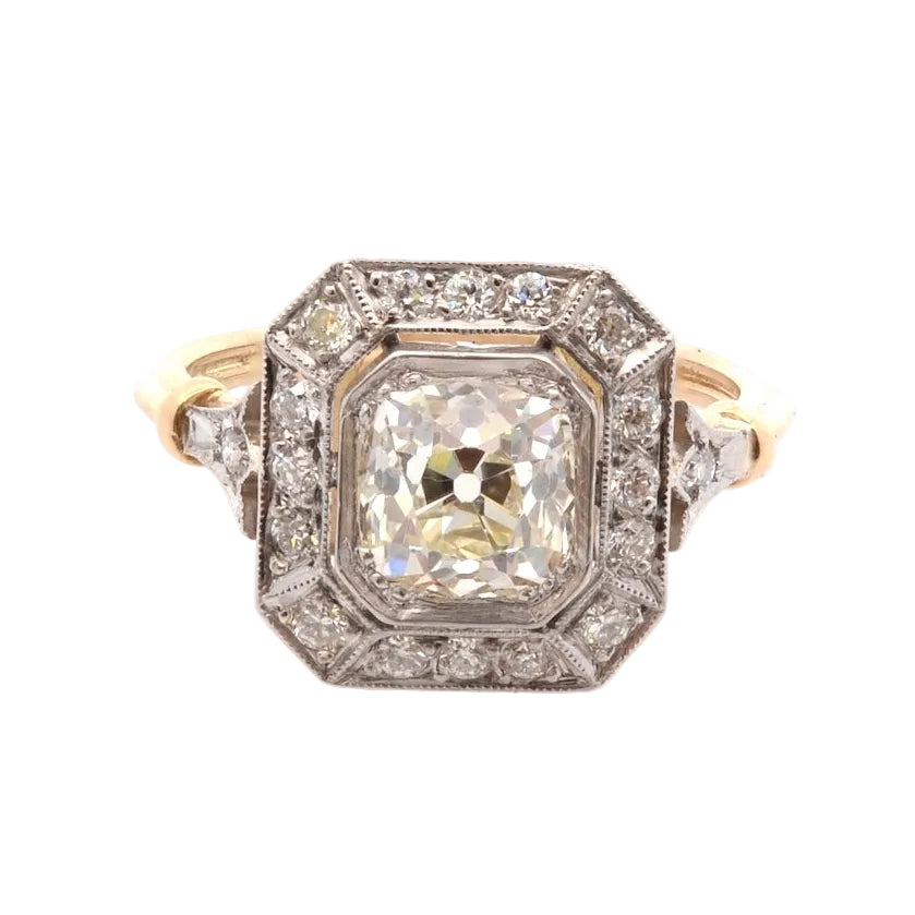 1.55-carat L/SI2 diamond ring in 18k gold