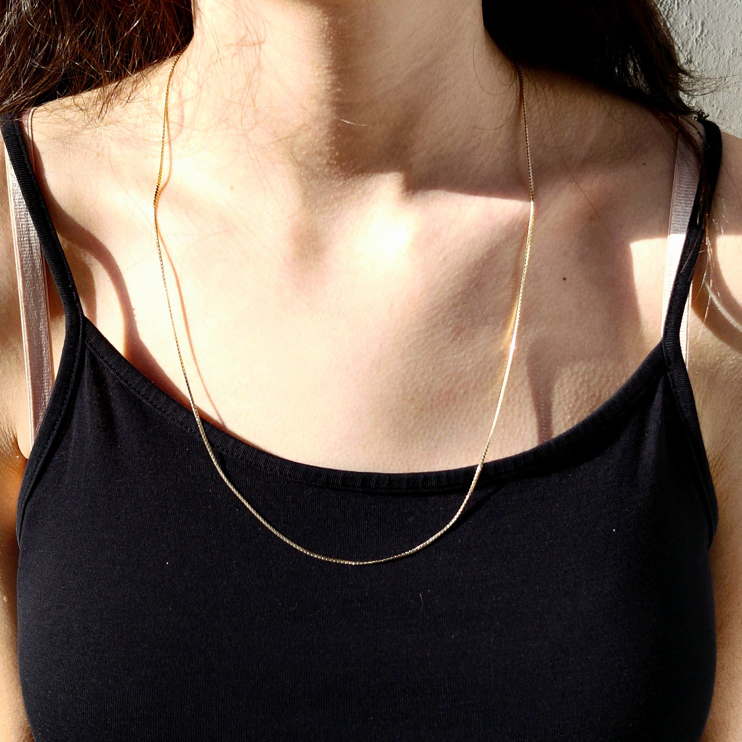 Champagne Gold Chain Necklace