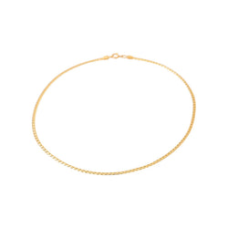 Yellow Gold Curb Chain Necklace