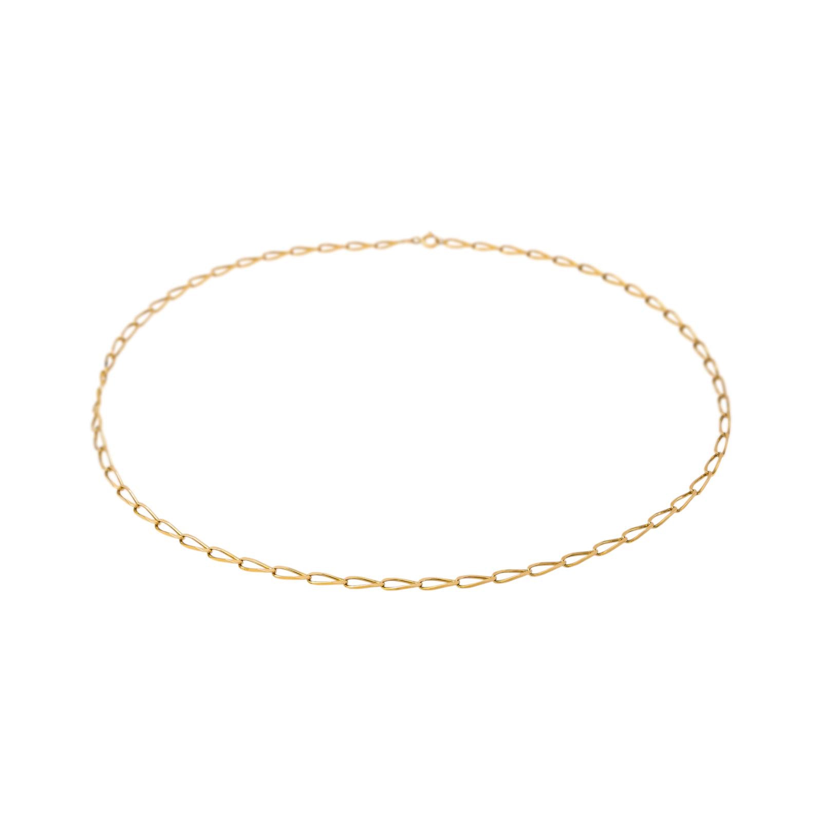 Yellow Gold Horse-Link Necklace